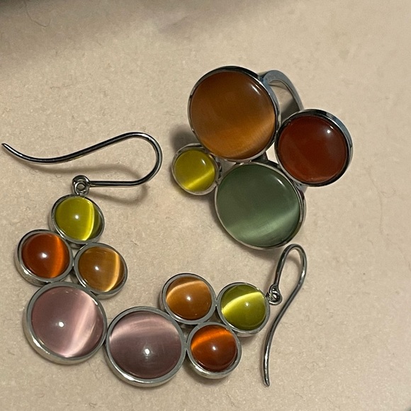 Swatch earrings and ring - Picture 2 of 2